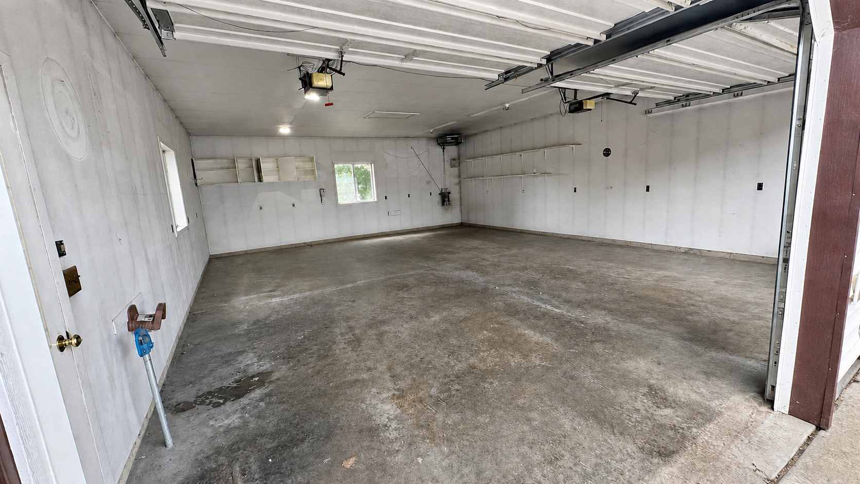 Detached two-bay garage